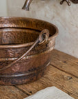 Copper Bucket Vessel Sink, Vessel Hammered Copper Sink