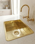 Undermount Single Brass Kitchen Sink Various Sizes , Hammered Brass Kitchen Sink