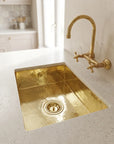 Undermount Single Brass Kitchen Sink Various Sizes , Hammered Brass Kitchen Sink