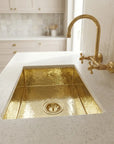 Undermount Single Brass Kitchen Sink Various Sizes , Hammered Brass Kitchen Sink