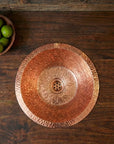 Copper Round Bar Sink, Hammered Copper Round Drum Bar Sink Including Drain