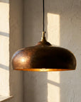 Vintage Rustic Patina Copper Pendant Light - Kitchen Island Ceiling Lamp