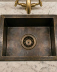 Antique Solid Brass Undermount Bar Sink In Various Sizes