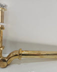Unlacquered Brass Water Trap Pipe With Push Up Button