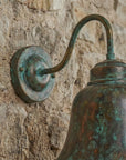 Verdigris Copper Gooseneck Wall Sconce – Rustic Outdoor Barn Light