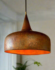 copper ceiling light