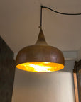 Aged Copper Farmhouse Pendant Light