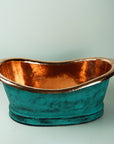 copper sink bathroom