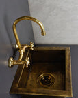 antique brass undermount kitchen sink