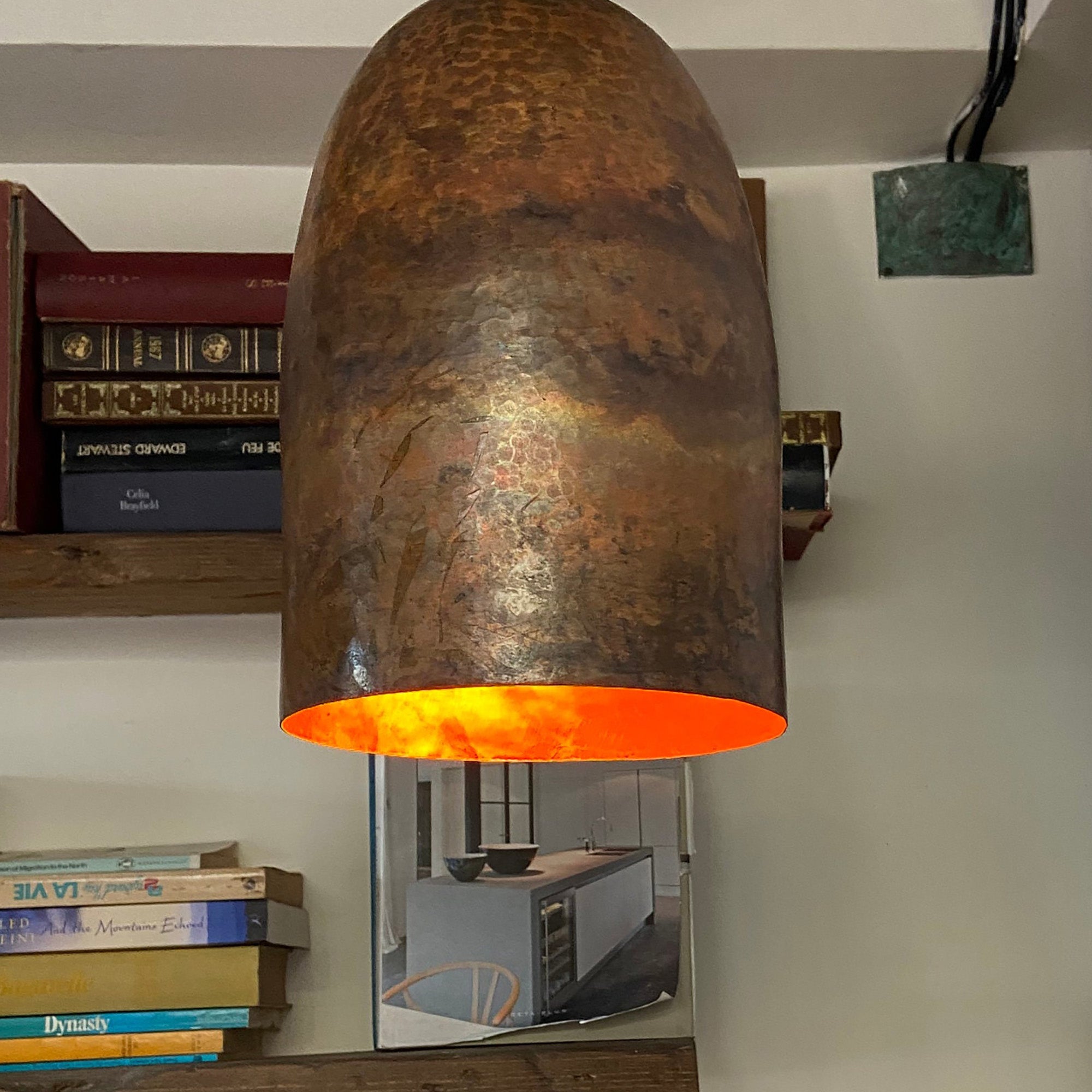 copper farmhouse pendant light