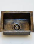Antique Solid Brass Undermount Bar Sink In Various Sizes