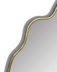 Arched Italian Wall Brass Mirror