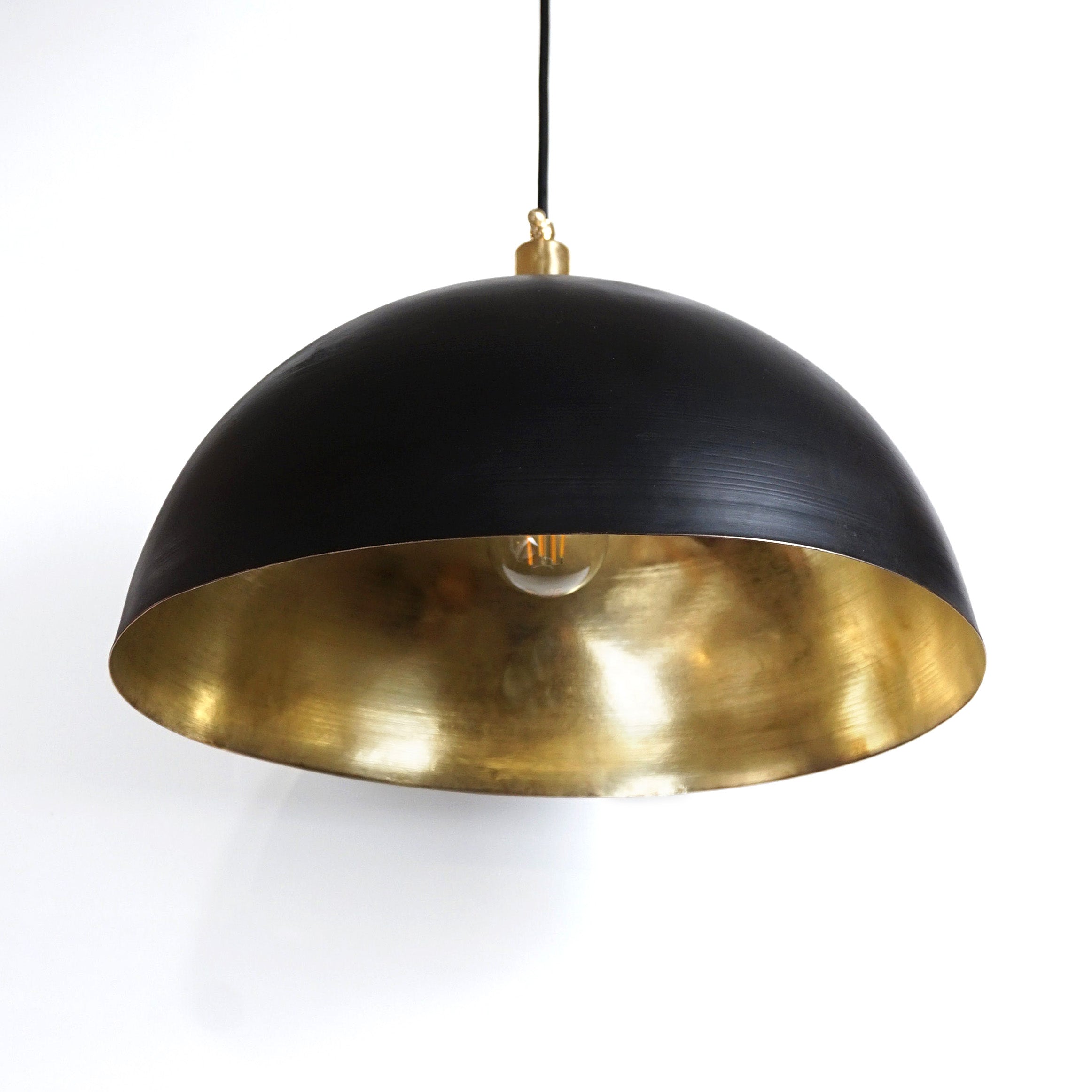 Brass  Farmhouse Dome Chandelier for Kitchen Island