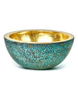 , Blue Patina Brass Sink with Faucet