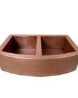 apron sink double bowl