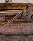aged copper bucket vessel Sink