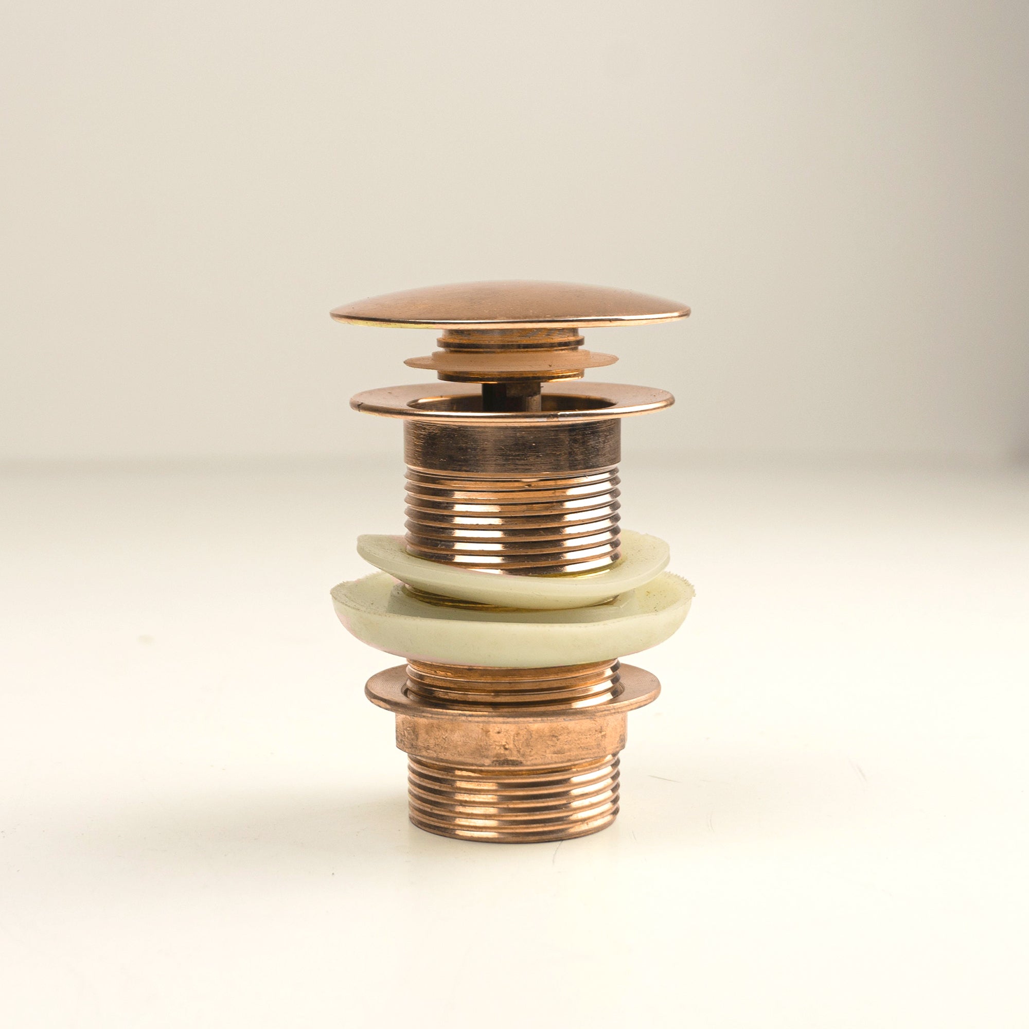 Copper Drain Pop Up Sink, Push Up Button, Freestanding Bathtub Drain Stopper