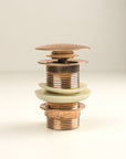 Copper Drain Pop Up Sink, Push Up Button, Freestanding Bathtub Drain Stopper