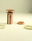 Copper Drain Pop Up Sink, Push Up Button, Freestanding Bathtub Drain Stopper