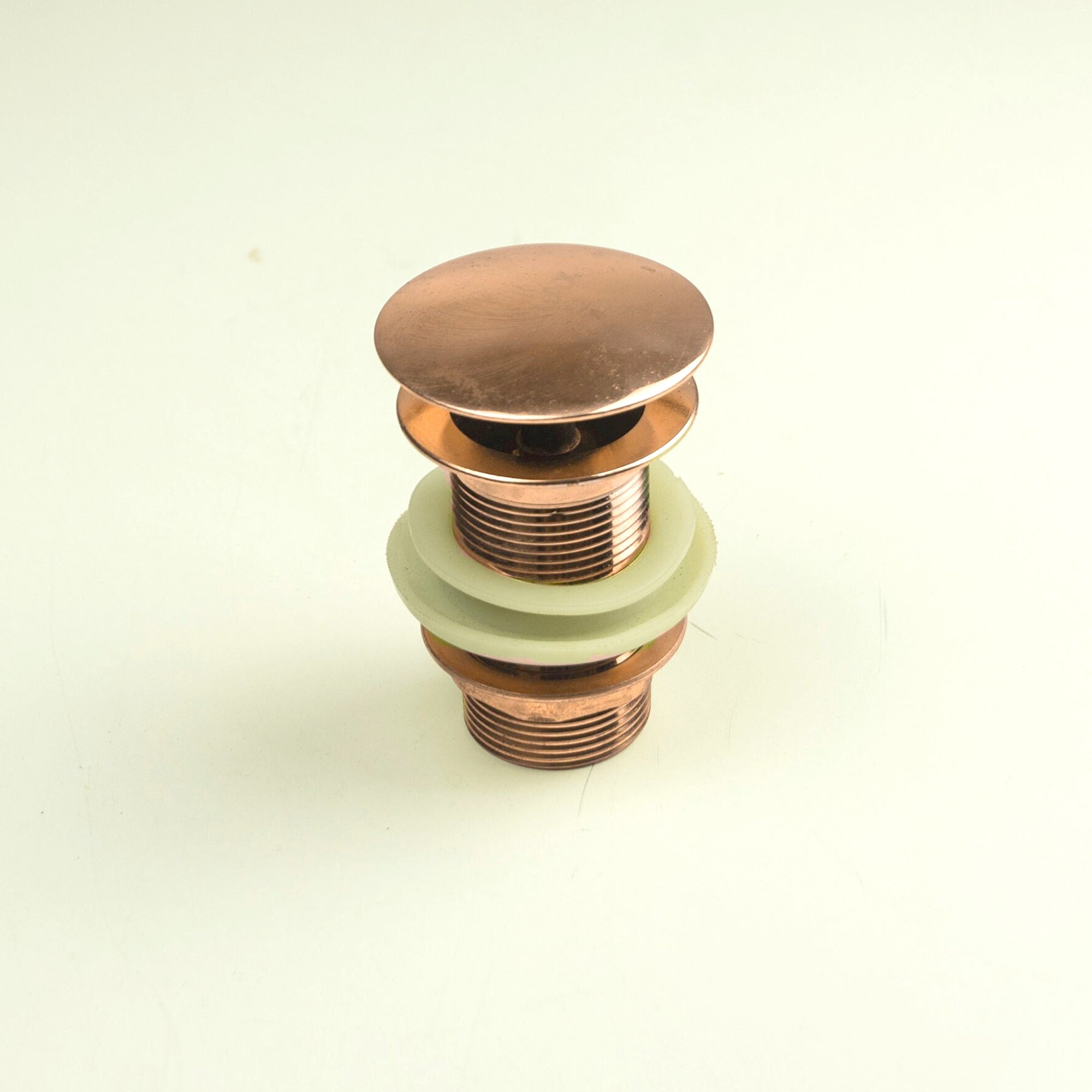 Copper Drain Pop Up Sink, Push Up Button, Freestanding Bathtub Drain Stopper