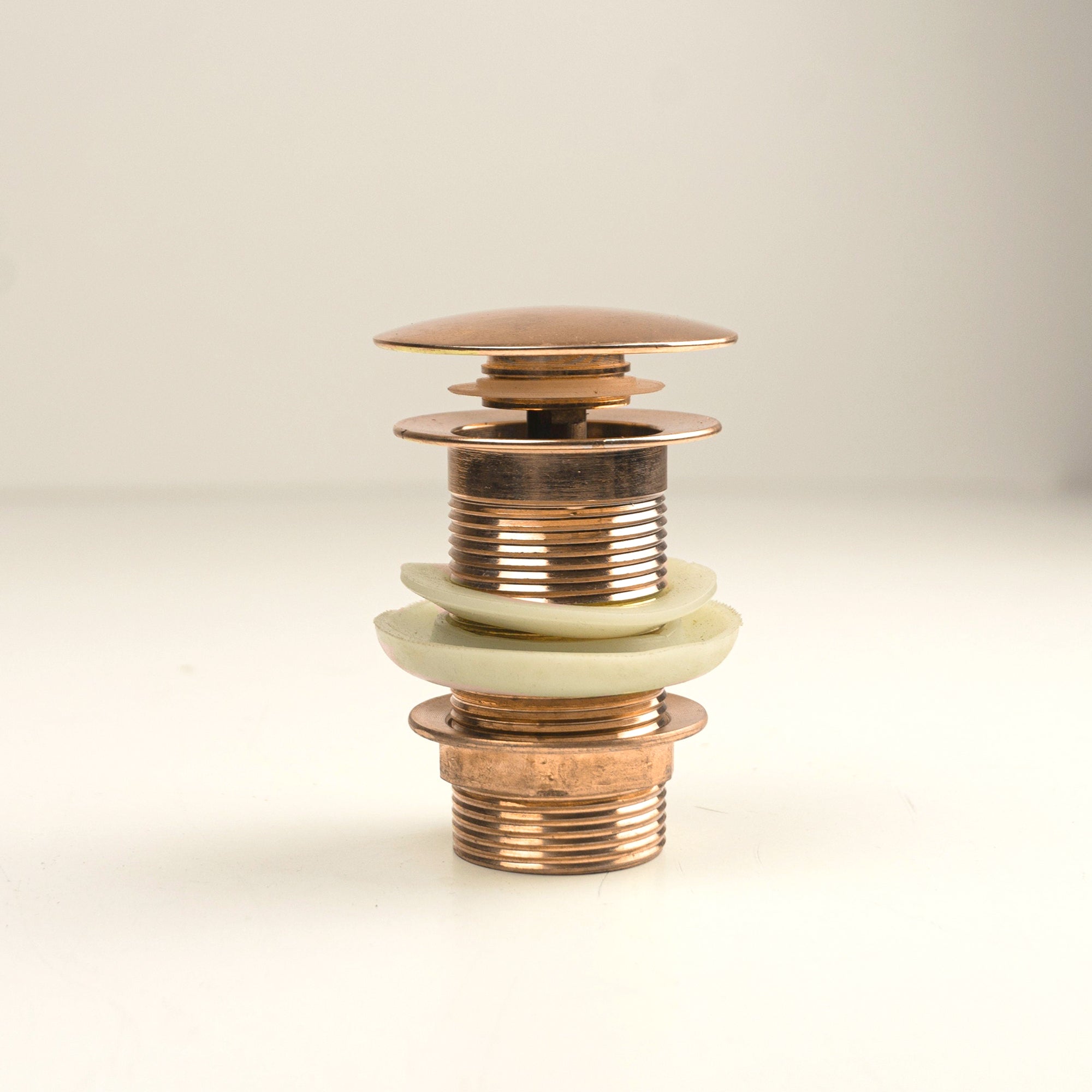 Copper Drain Pop Up Sink, Push Up Button, Freestanding Bathtub Drain Stopper