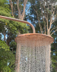 Copper Outdoor Shower, Natural Copper Rain Showerhead