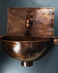 Copper Wall Mounted Sink Bathroom