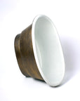 Freestanding Tub-Style Brass Vessel Sink- Hammered Single Bowl Sink