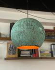 Handcrafted Verdigris Copper Pendant Light