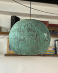 Handcrafted Verdigris Copper Pendant Light