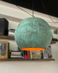 Handcrafted Verdigris Copper Pendant Light