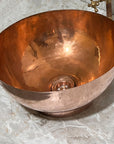 Handcrafted copper vessel sink, Custom Sized Bathroom sink