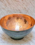 Handmade Oxidized Copper vessel sink Bathroom , Rustic Vessel Oxidized Copper Sink