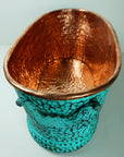 Large Oval Copper Beverage Tub with Handles , Copper Ice Bucket