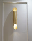 Luxurious Solid Brass Double Wall Light Fixture, Brass Sconce Lights