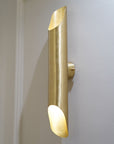 Luxurious Solid Brass Double Wall Light Fixture, Brass Sconce Lights