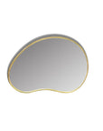 asymmetrical Wall Mirror - Organic Shaped Brass Bathroom Mirror