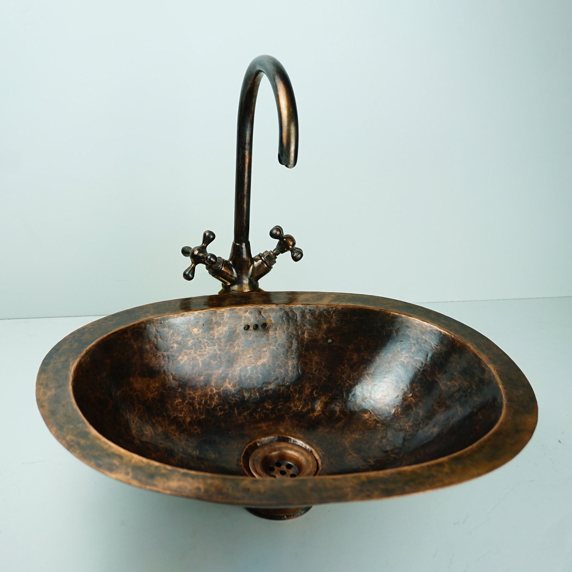 Robinet De Baignoire Ancien Bronze – Mitigeur Mural – Bon état