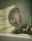 Irregular Shaped Mirror - Organic Shaped Brass Mirror