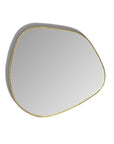 irregular Organic Shaped Brass Bathroom Mirror