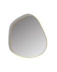 Organic Shaped Brass Bathroom Mirror