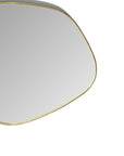 irregular Organic Shaped Brass Bathroom Mirror