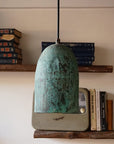 Oxidized Copper Ceiling Light, Copper Farmhouse Pendant Light