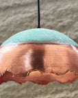 Oxidized Copper Pendant Light, Copper light fixture