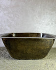 Patina Brass Square Bar Sink, Square Bronze Bar & Kitchen Prep Sink