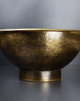 Rustic Brass Vessel sink for Bathroom, Hammered Antique Brass Wash Basin