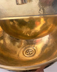 Solid Brass Wall Mount Bathroom Sink and Faucet Combo