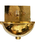 Solid Brass Wall Mount Bathroom Sink and Faucet Combo
