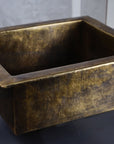 Undermount Single Antique Brass Kitchen Sink Various Sizes , Handmade Vintage Brass Rustic Sink