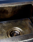 Undermount Single Antique Brass Kitchen Sink Various Sizes , Handmade Vintage Brass Rustic Sink